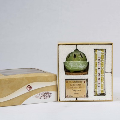 Kit Brucia Incenso azzurro alla fragranza di nardo