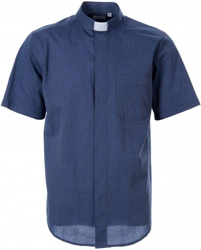 CAMICIA FILE BLUETTO MAN. CORT. TG.41