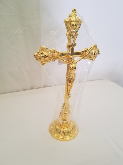 CROCE SU CANDELIERE H 36 CM