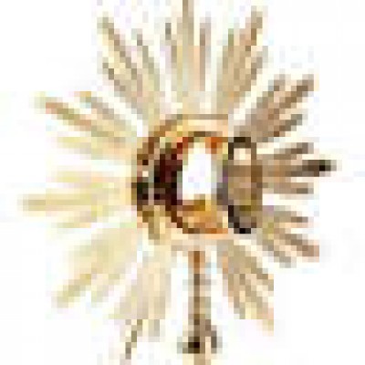 Ostensorio barocco h57 cm