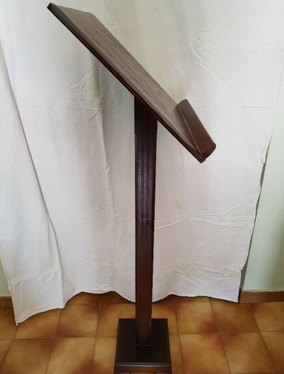 LEGGIO A STELO IN LEGNO COLONNA