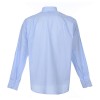 CAMICIA TINTA UNITA MISTO COTONE MAN. LUNG. CELESTE TG. 40