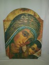 QUADRO IN LEGNO MADONNA BULGARA