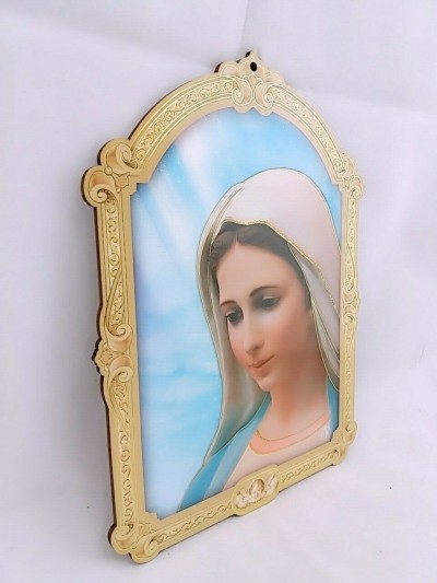 Quadretto Madonna Medjugorje 16x23 cm
