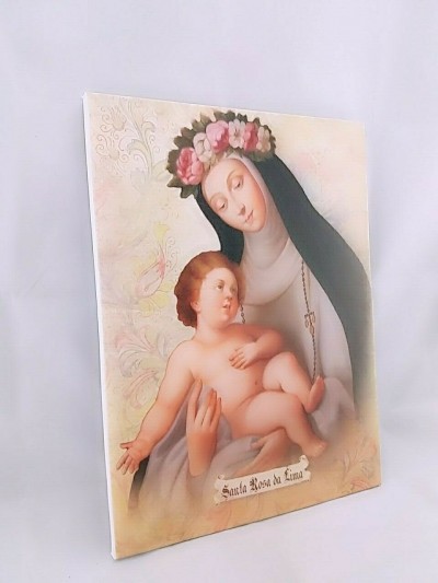 Tela Santa Rosa da Lima 30x40 cm