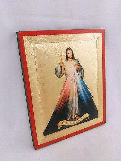 Icona Ges&ugrave; Misericordioso 15,5x19,5 cm