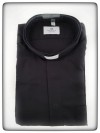 CAMICIA CLERGY COTONE NERA MAN. LUNG. TG. 43