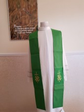 STOLA SACERDOTALE VERDE SCREZIATO