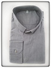 CAMICIA CLERGY FILO MAN. LUNG. GRIGIO CHIARO TG. 45