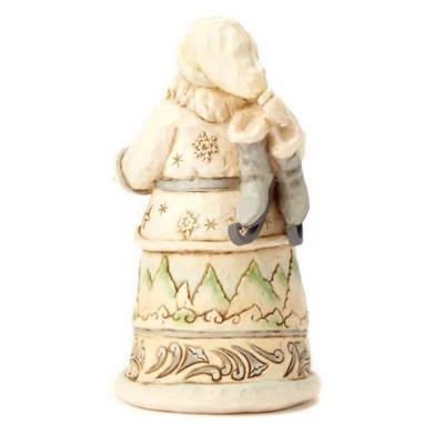 BABBO NATALE WHITE WOODLAND CM 14 JIMSHORE