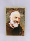 QUADRETTO ORO MOSAICO PADRE PIO