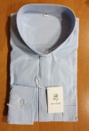 CAMICIA FILO MAN. LUNG. CELESTE TG. 42