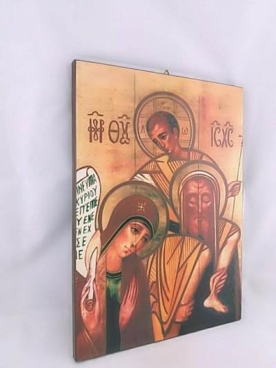 Icona Sacra Famiglia dipinto da Kiko Arguello 30x40 cm