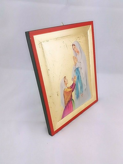 Icona Madonna di Lourdes 15,5x19 cm