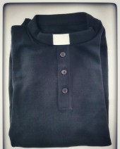 MAGLIA IN MISTO MERINOS BLU TG. M