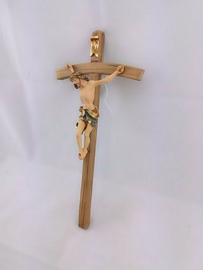 CROCE IN LEGNO VAL GARDENA CM.33X15