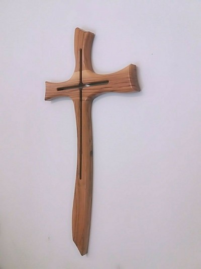 Crocifisso d'ulivo Traforo 82x45 cm