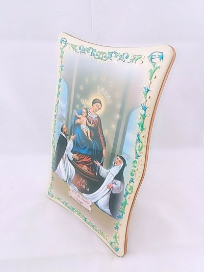 Quadretto Madonna di Pompei 15x23 cm