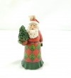 BABBO NATALE CON ALBERO DI NATALE IN MANO CM 11