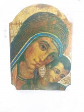 QUADRO IN LEGNO MADONNA BULGARA