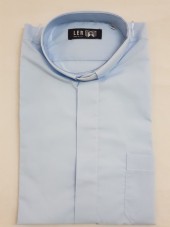 CAMICIA TINTA UNITA MISTO COT. MAN. LUNG. TG. 44