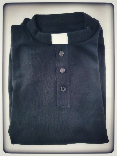 MAGLIA CLERGY LANA MERINOS BLU TG. L