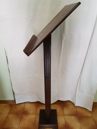 LEGGIO A STELO IN LEGNO COLONNA