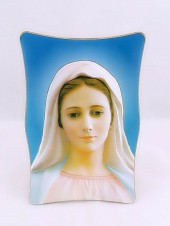 Quadretto Madonna Medjugorje 9,5x14 cm