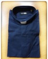 CAMICIA CLERGY DIAGONALE BLU TG. 44