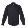 CAMICIA SPIGATA NERA MAN. LUNG. TG. 38